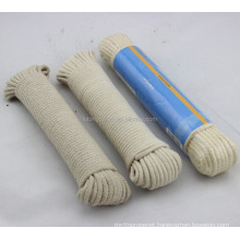 natural color braided cotton rope, cotton clothesline rope for sale